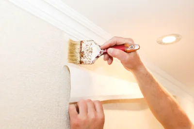 Pose de papier peint à Ravilloles — revêtements muraux et toiles de verre